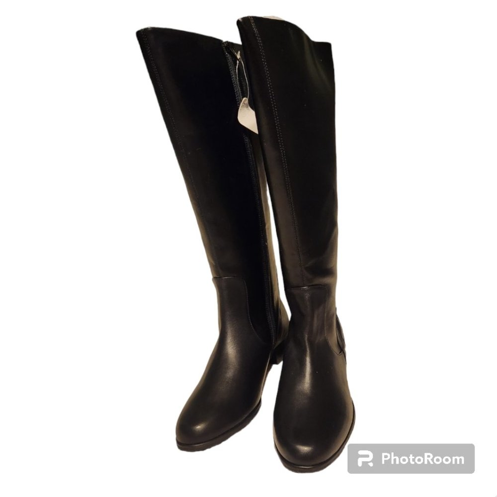 Rose Petals Walking Cradles Black Sammi-X Extra-Wide Calf Boot Size 12M …